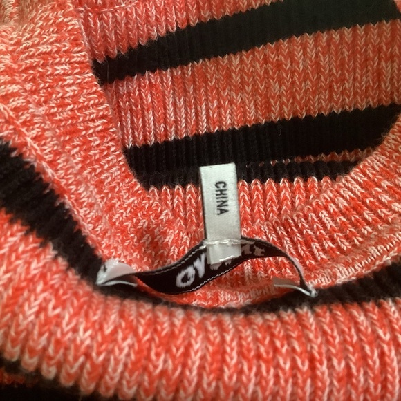 Ganni Striped Knit Sweater Pink & Black | Size XS - Picture 7 of 11